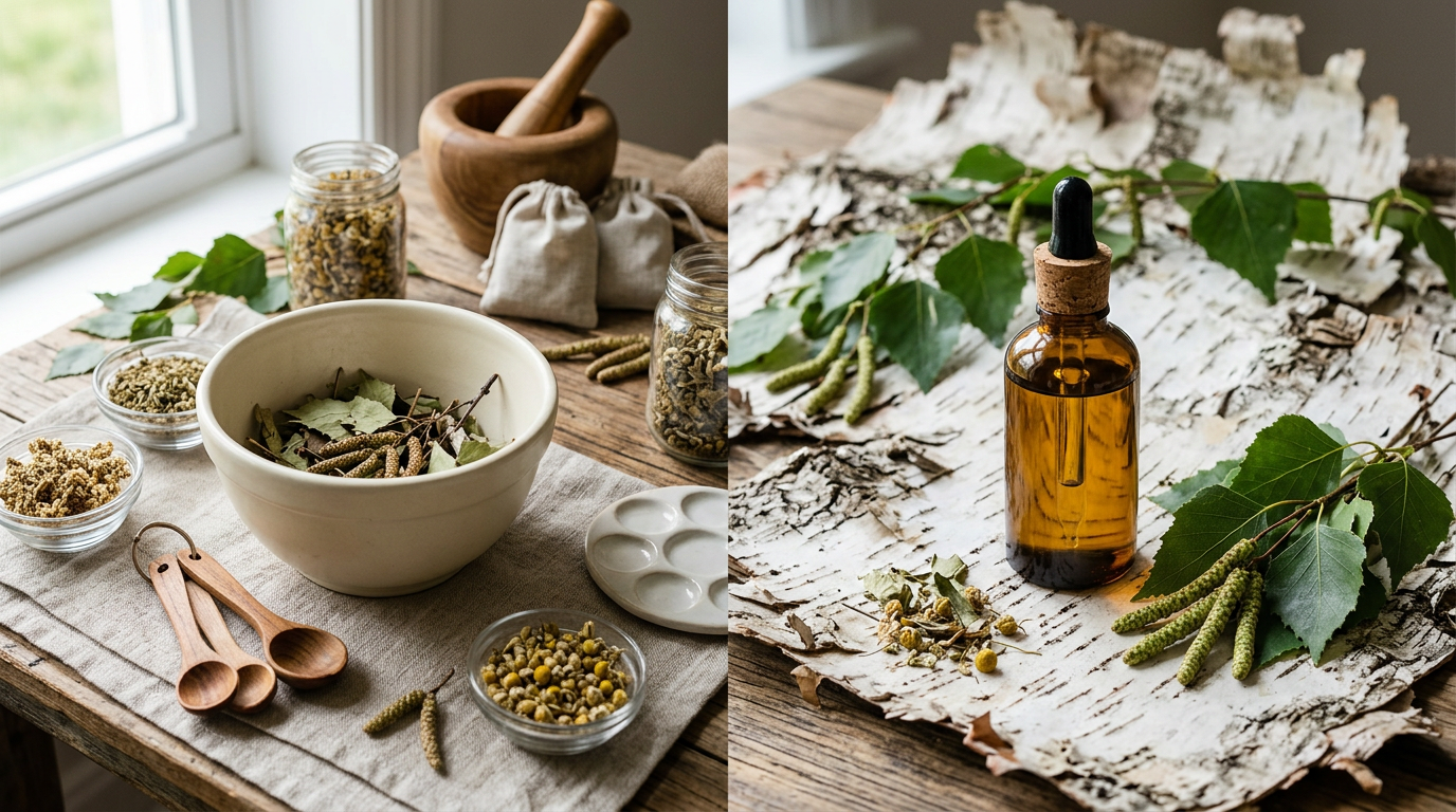 DIY Birch Essential Oil Wood Conditioner for Furniture and Tools